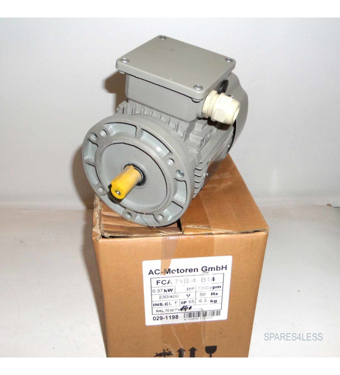 AC-Motoren GmbH Drehstrom Motor FCA71B-4 0,37kW OVP