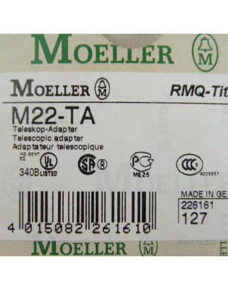 Klöckner Moeller Teleskop-Adapter M22-TA 226161 OVP
