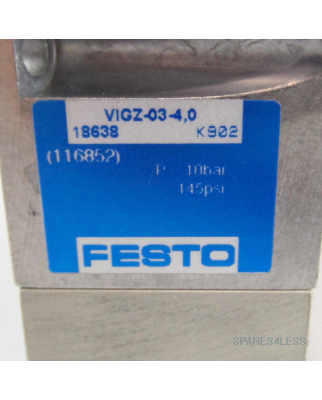 Festo Druckzonen-Einspeiseplatte VIGZ-03-4,0 18638 GEB