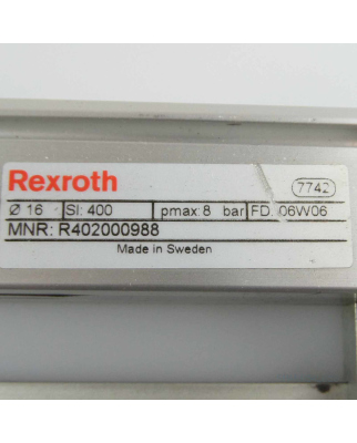 Rexroth Schlitteneinheit MNR: R402000988 GEB
