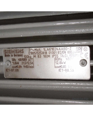 Siemens Niederspannungsmotor 1LA6163-4AA60-Z OVP