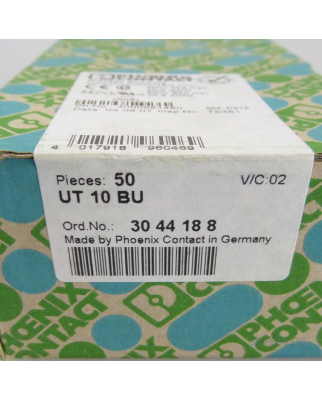 Phoenix Contact UT10 BU Reihenklemme Phoenix Contact UT10 BU Reihenklemme