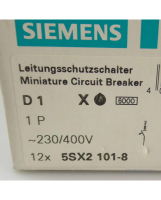 Siemens Leitungsschutzschalter 5SX2101-8 (12Stk.)  OVP