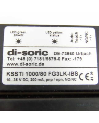 di-soric Etikettensensor KSSTI1000/80 FG3LK-IBS OVP