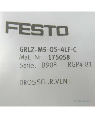 Festo Drosselrückschlagventil GRLZ-M5-QS-4LF-C...