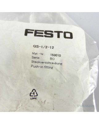 Festo Steckverschraubung QS-1/2-12 153010 OVP