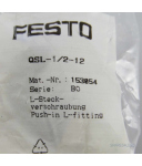 Festo L-Steckverschraubung QSL-1/2-12 153054 OVP
