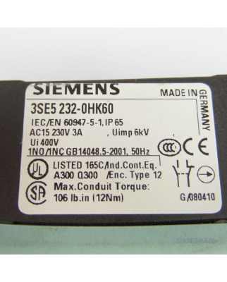 Siemens Positionsschalter 3SE5232-0HK60 NOV