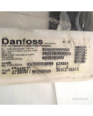 Danfoss Frequenzumrichter VLT5004PT5C54STR3DLF00A00C1 178B0677 OVP