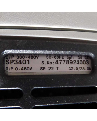 CONTROL TECHNIQUES Emerson Unidrive SP3401 15.0/18.5 kW OVP