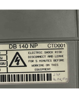 CONTROL TECHNIQUES Servo Drive DB140NP CTD001 GEB