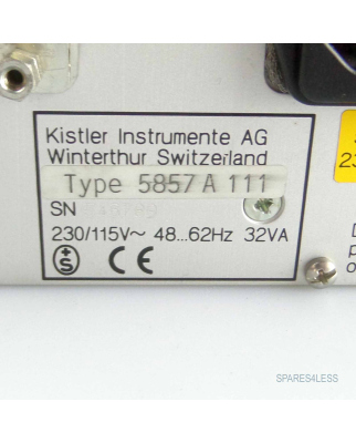 Kistler Control Monitor Type 5857A111 #K2 GEB
