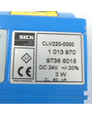 Sick Barcodescanner Laser Scanner CLV220-0000 1013970 GEB