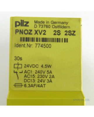 Pilz Not-Aus Schaltgerät PNOZ XV2 2S 2SZ 774500 GEB