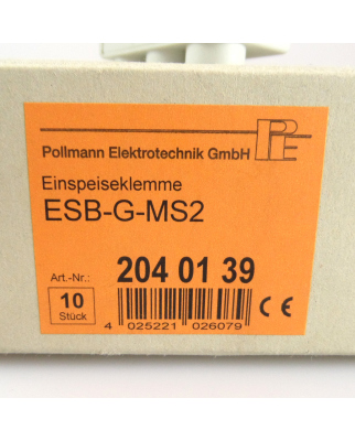 Pollmann Einspeiseklemme ESB-G-MS2 (10Stk.) OVP