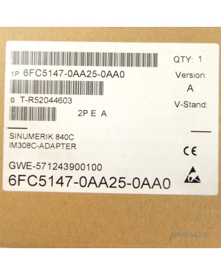 Sinumerik 840C/840CE Adapterbausatz 6FC5147-0AA25-0AA0 OVP