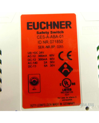 Euchner Auswertegerät CES-A-ABA-01 071850 GEB