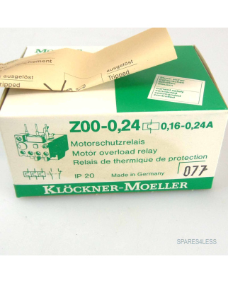 Klöckner Moeller Motorschutzrelais Z00-24 16-24a Relais Relay 