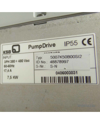 KSB PumpDrive 5007K50B00S12 48878997 GEB