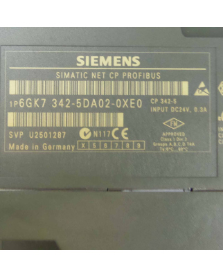 Simatic NET CP 342-5 6GK7 342-5DA02-0XE0 E-Stand: 04 GEB