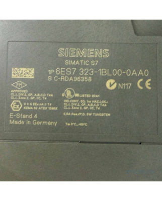 Simatic S7-300 SM323 6ES7 323-1BL00-0AA0 E-Stand: 04 GEB