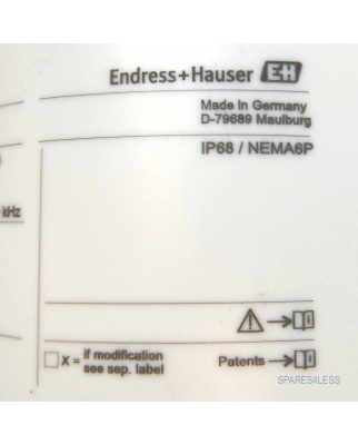 Endress+Hauser Ultraschallsensor FDU92 FDU92-RG2A GEB