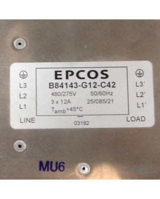 EPCOS Netzfilter B84143-G12-C42 GEB