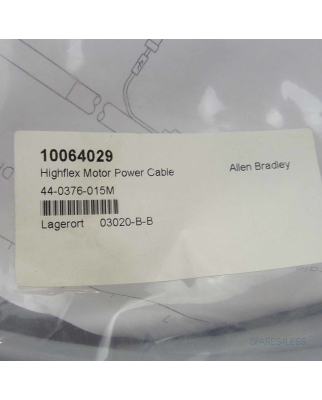 Allen Bradley Highflex Motor Cable 44-0376-015M OVP
