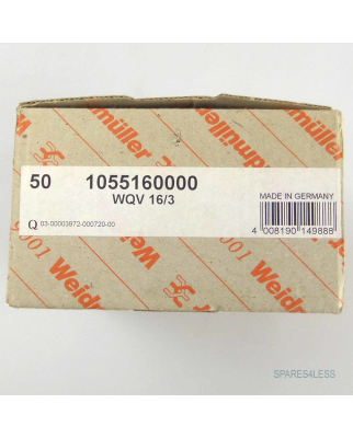 Weidmüller Querverbinder WQV 16/3 1055160000 (50Stk.) OVP