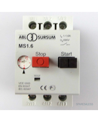 ABL SURSUM Motorschutzschalter MS1.6 1-1,6A OVP