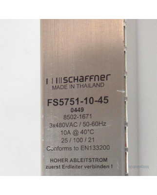 Schaffner Netzfilter FS5751-10-45 GEB