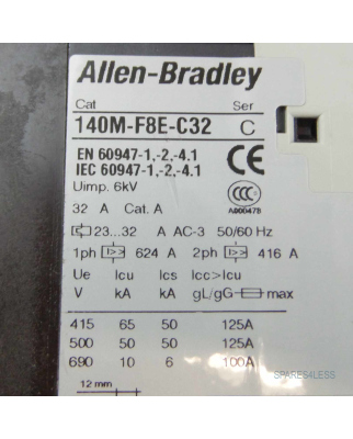 Allen Bradley Motorschutzschalter 140M-F8E-C32 Ser.C GEB