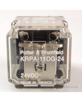 TE CONNECTIVITY/POTTER & BRUMFIELD KUP-11D15-24 Power Relay, DPDT, 24VDC, 10A, Plug in