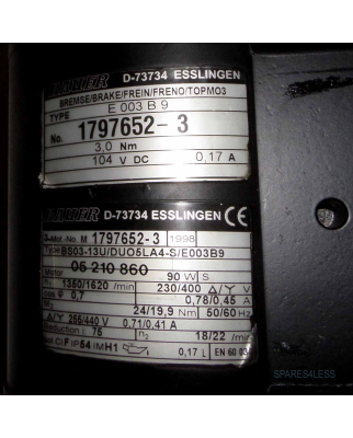 BAUER Getriebemotor BS03-13U/DUO5LA4-S/E003B9 NOV