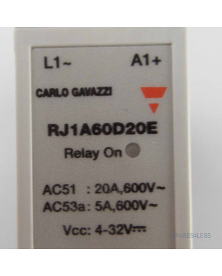 Carlo Gavazzi Halbleiterrelais RJ1A60D20E GEB