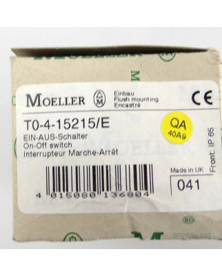 Klöckner Moeller Ein-/Ausschalter T0-4-15215/E OVP