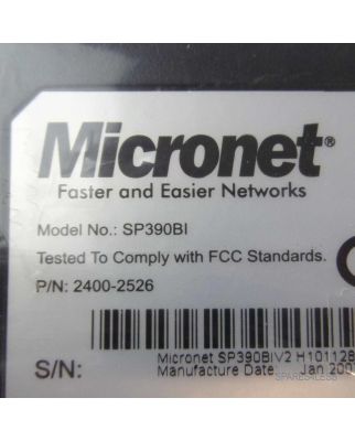 Micronet 1Port Poe Injektor 10/100Mbit SP390BI OVP