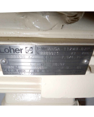 Loher Niederspannungsmotor ANGA-112MB-02P NOV
