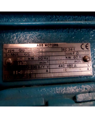 ABB Motor QU162S4AT 5,5 kW 50 Hz / 1430 min-1 NOV