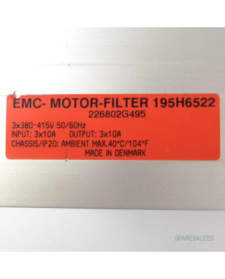 Danfoss EMC-Motor-Filter 195H6522 GEB