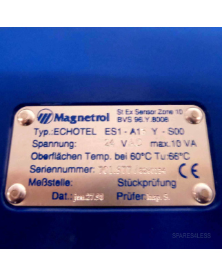 Magnetrol Sensor Echotel ES1-A16Y-S00 NOV
