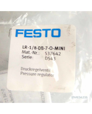 Festo Druckregelventil LR-1/8-DB-7-O-MINI 537642 OVP