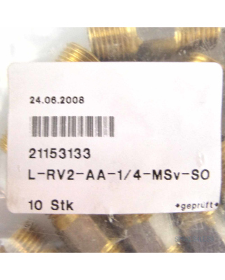 Schraubverbinder L-RV2-AA-1/4-MSv-SO 21153133 (10 Stk.) OVP