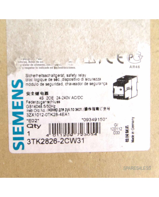 Siemens Sicherheitskombination 3TK2826-2CW31 OVP