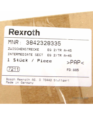 Rexroth Zwischenstrecke EQ 2/TR A=45 3842328335 OVP