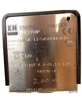 Endress+Hauser Füllstandsmesser DC11...