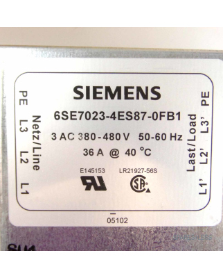 Siemens SIMOVERT Entstörfilter 6SE7023-4ES87-0FB1 GEB/OVP