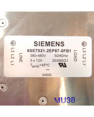 Siemens SIMOVERT Funkentstoerfilter 6SE7021-2EP87-0FB1 OVP