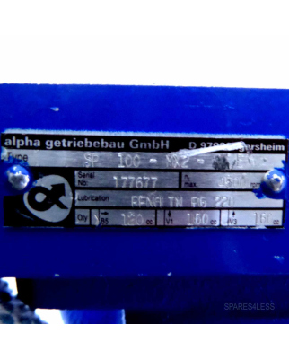 alpha Planetengetriebe SP100-MX2-_E NOV