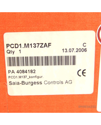 saia-burgess Steuerung PCD1 PCD1.M137ZAF OVP